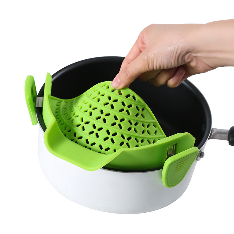 Snap & Strain: The Ultimate Clip-On Silicone Colander