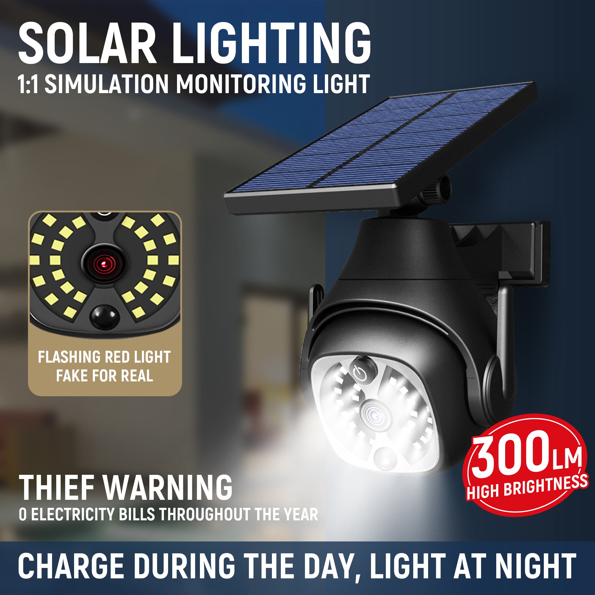 Midnight Sun: Smart Motion-Sensor Solar Wall Lights