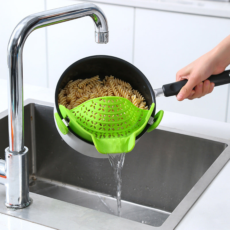 Snap & Strain: The Ultimate Clip-On Silicone Colander