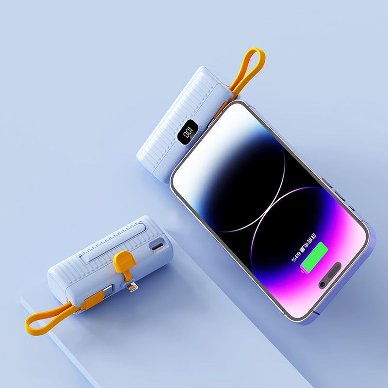 Ultra-Compact Capsule Power Bank: Instant Pocket-Sized Charge