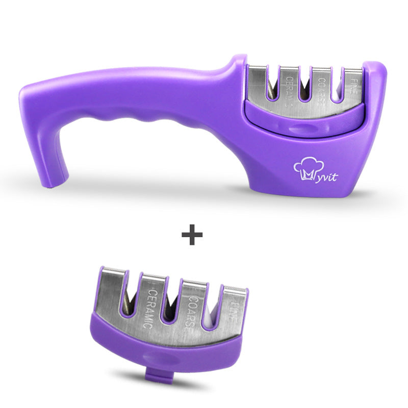 EdgeMaster™ Pro: Diamond-Tungsten Dual Kitchen Sharpener