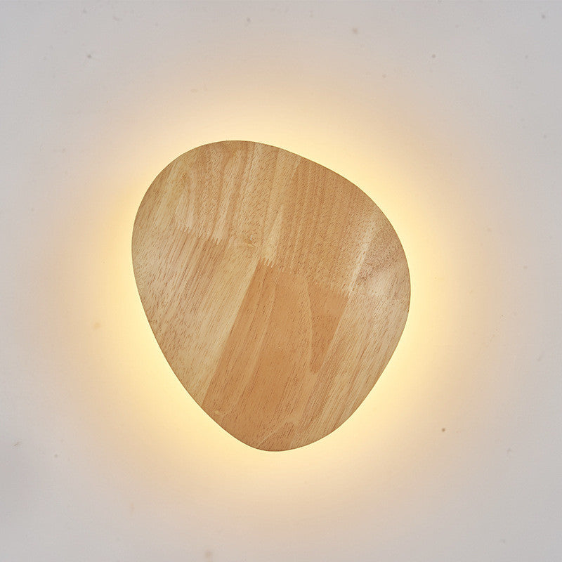 Natural Log Art: Minimalist Sculptural LED Wall Sconce