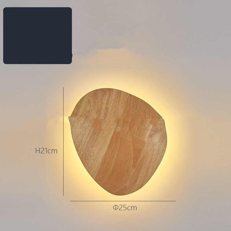 Natural Log Art: Minimalist Sculptural LED Wall Sconce
