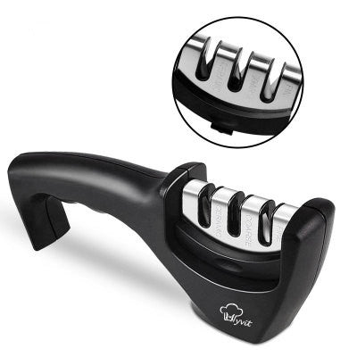 EdgeMaster™ Pro: Diamond-Tungsten Dual Kitchen Sharpener