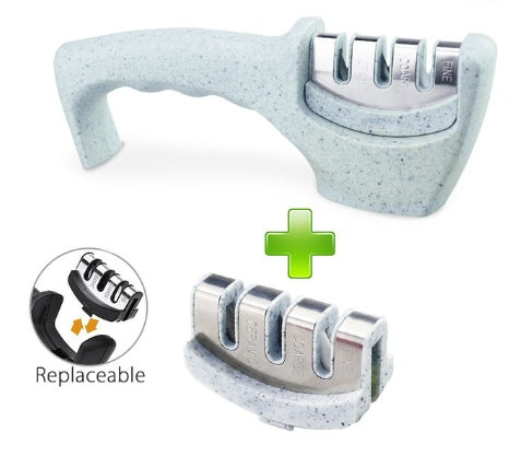 EdgeMaster™ Pro: Diamond-Tungsten Dual Kitchen Sharpener