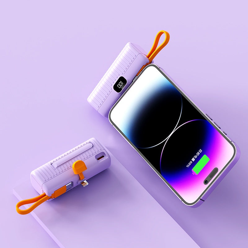 Ultra-Compact Capsule Power Bank: Instant Pocket-Sized Charge