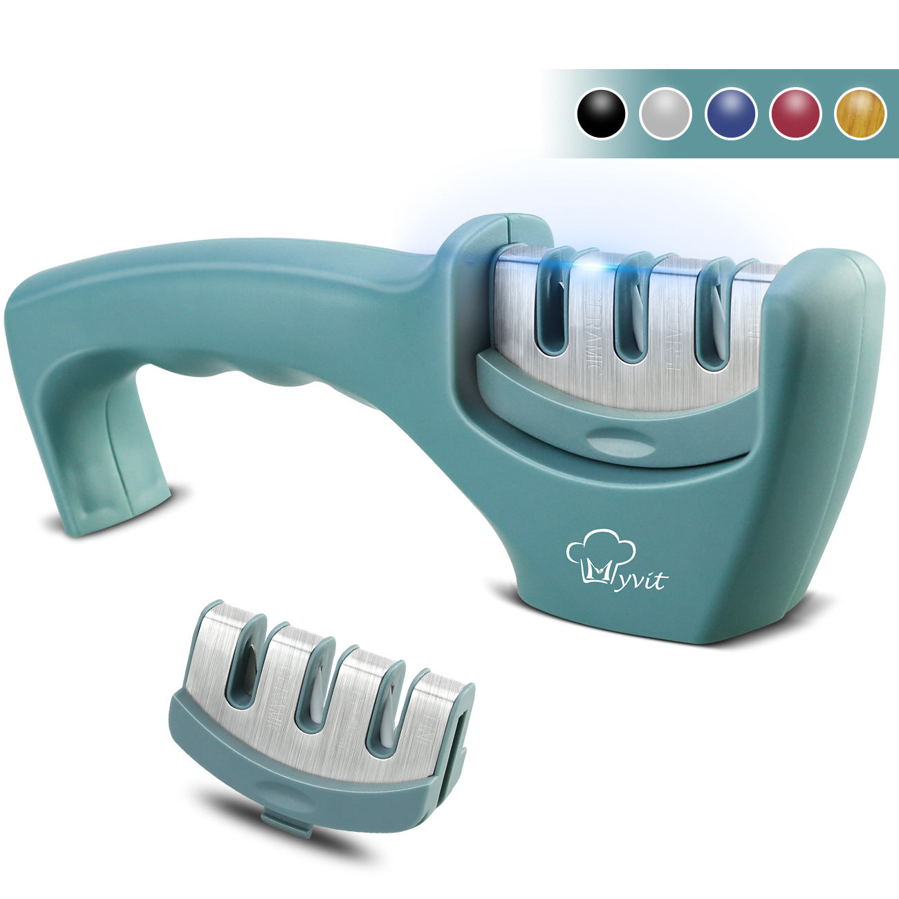 EdgeMaster™ Pro: Diamond-Tungsten Dual Kitchen Sharpener