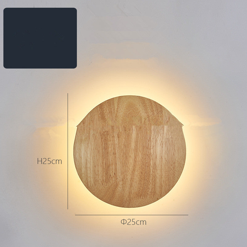 Natural Log Art: Minimalist Sculptural LED Wall Sconce
