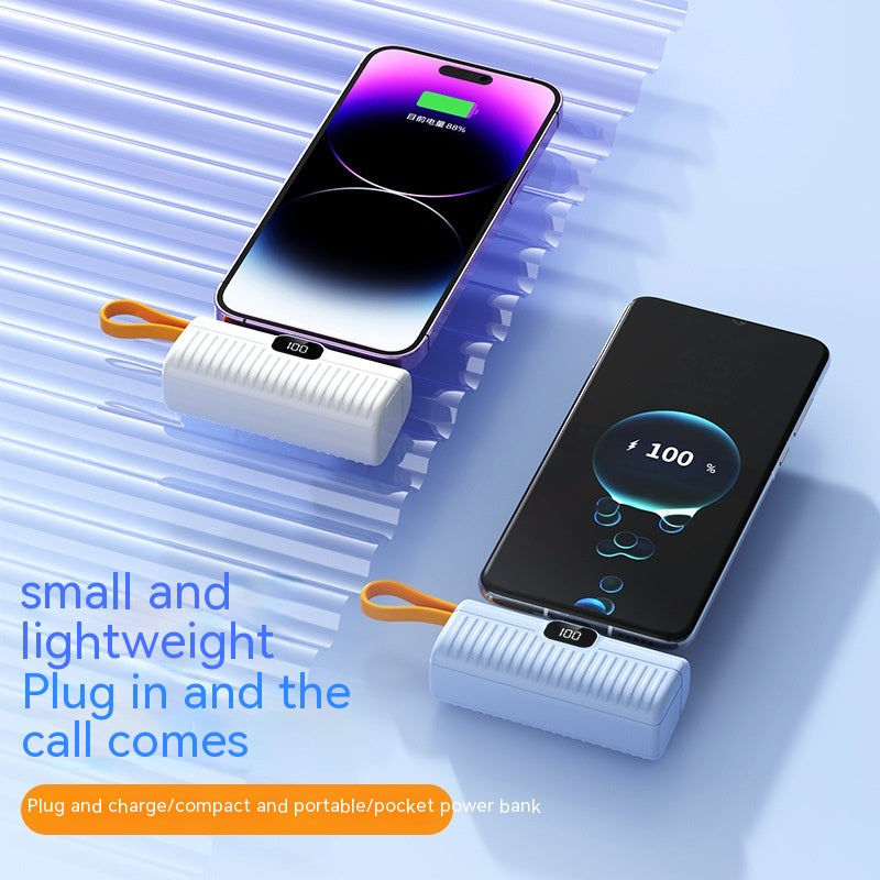 Ultra-Compact Capsule Power Bank: Instant Pocket-Sized Charge