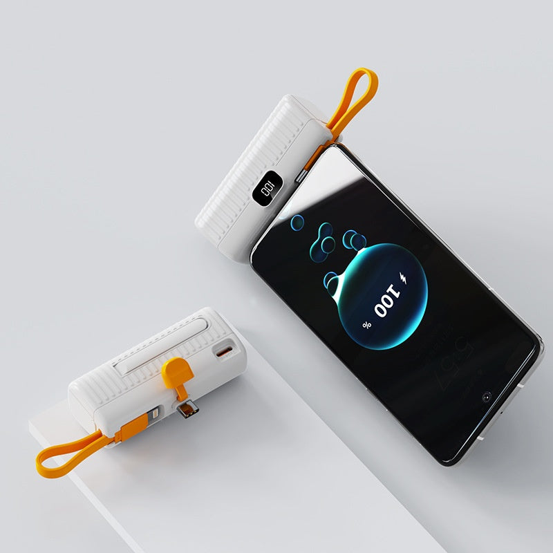 Ultra-Compact Capsule Power Bank: Instant Pocket-Sized Charge