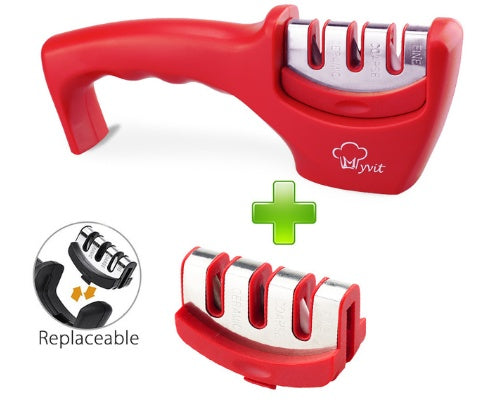 EdgeMaster™ Pro: Diamond-Tungsten Dual Kitchen Sharpener