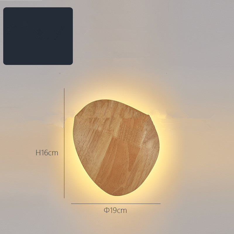 Natural Log Art: Minimalist Sculptural LED Wall Sconce