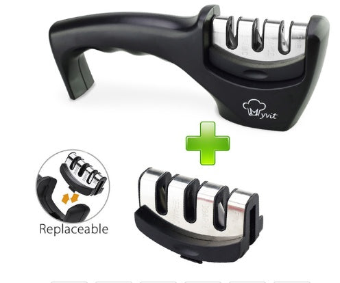 EdgeMaster™ Pro: Diamond-Tungsten Dual Kitchen Sharpener