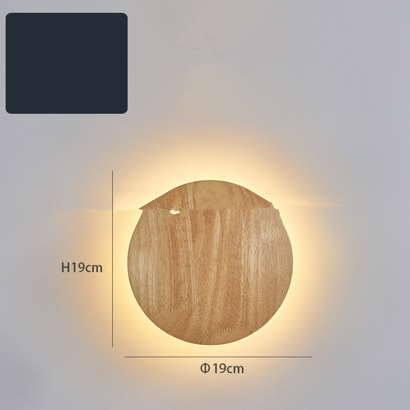 Natural Log Art: Minimalist Sculptural LED Wall Sconce