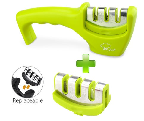EdgeMaster™ Pro: Diamond-Tungsten Dual Kitchen Sharpener