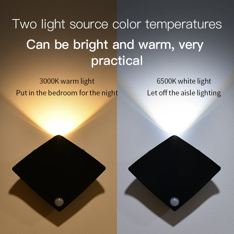 Wireless Motion-Sensing Minimalist LED Wall Lamp