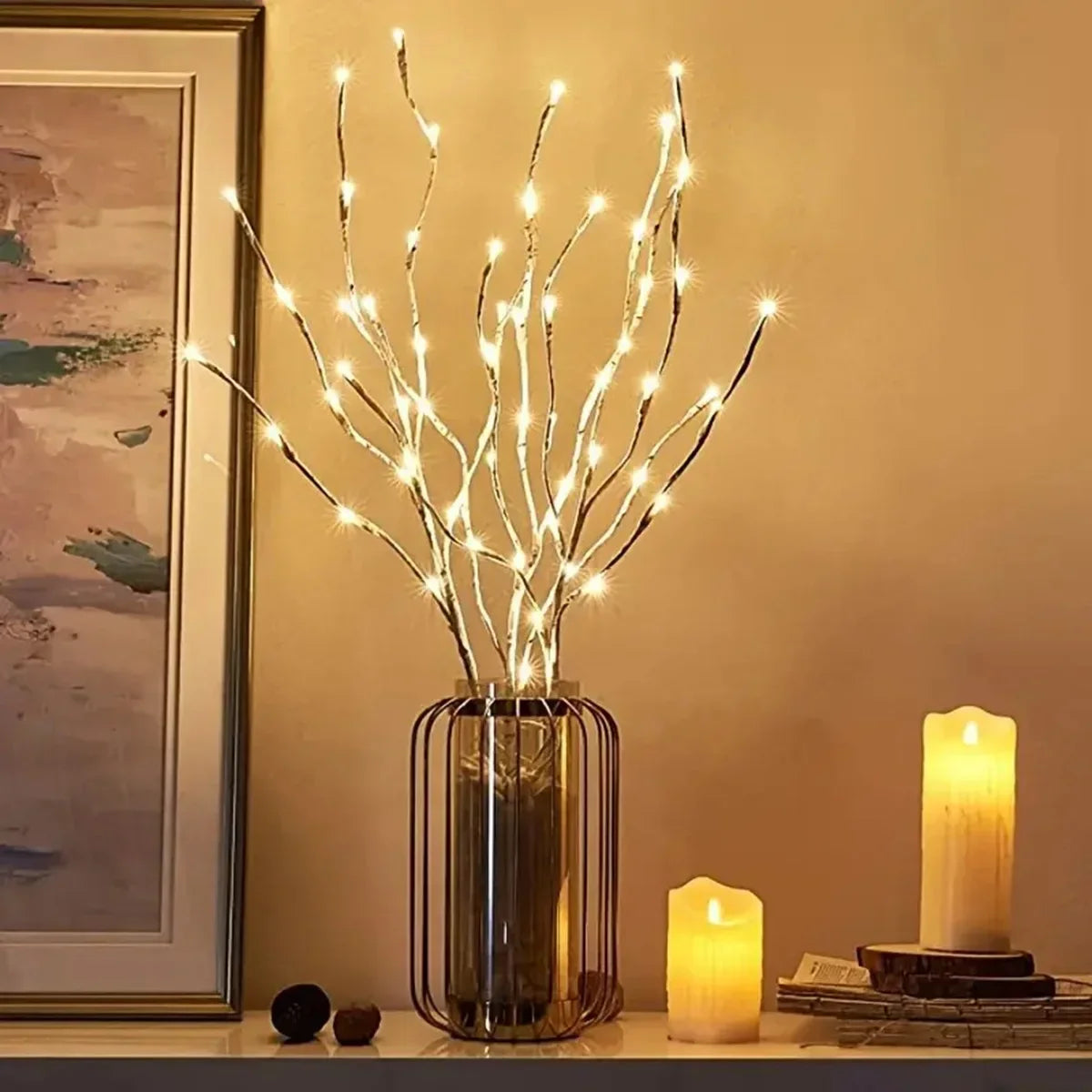 White Birch Branch LED