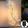 Radiant Solar Willow: Cascading LED Vine Fairy Lights
