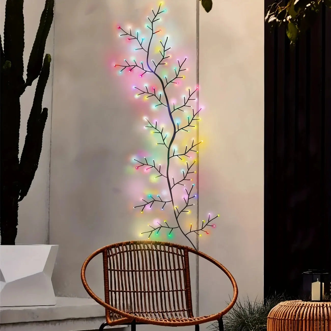 Radiant Solar Willow: Cascading LED Vine Fairy Lights