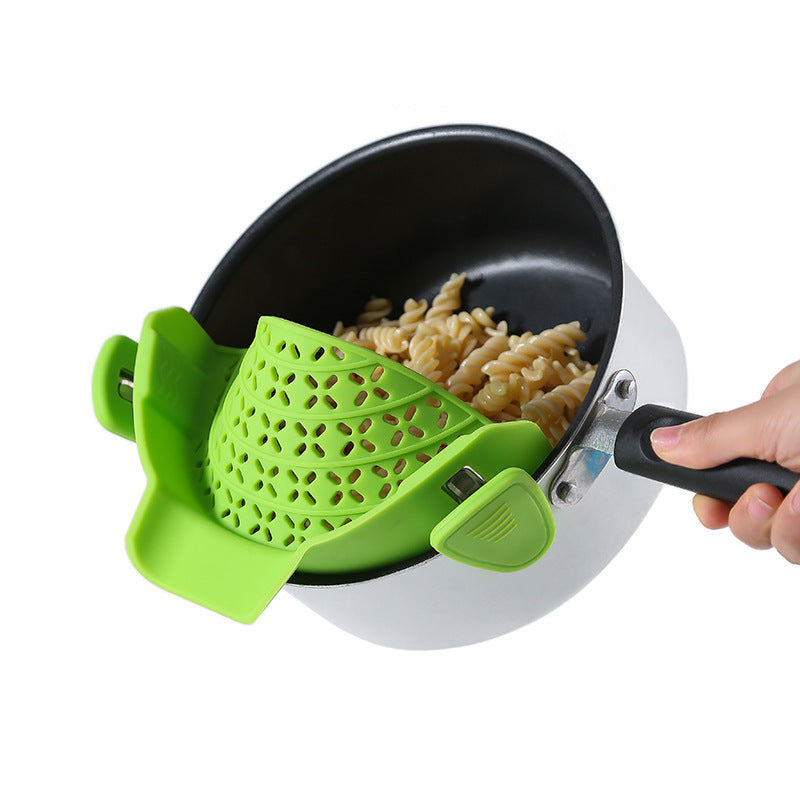 Snap & Strain: The Ultimate Clip-On Silicone Colander