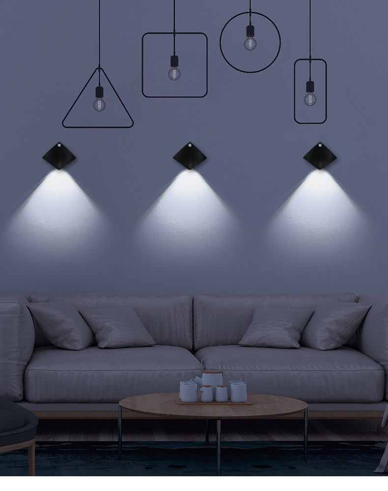 Wireless Motion-Sensing Minimalist LED Wall Lamp