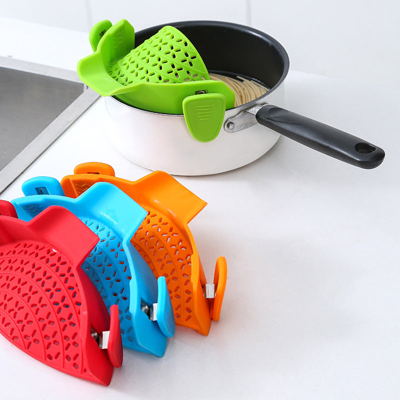 Snap & Strain: The Ultimate Clip-On Silicone Colander